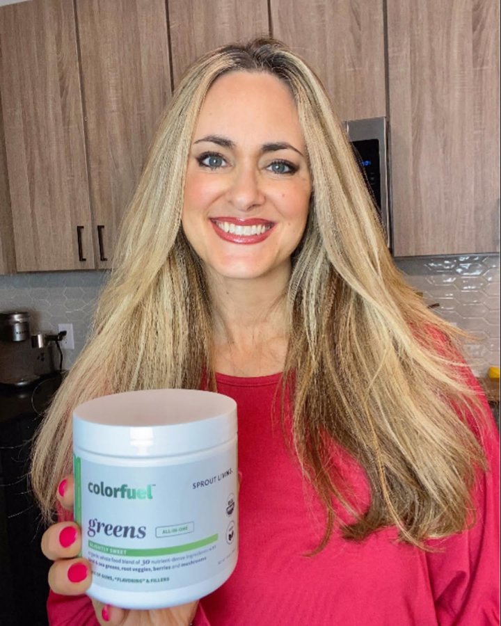 Instagram post by @thevegan8brandi for Sprout Living. Caption reads: I’m here again excited to share @sproutliving....