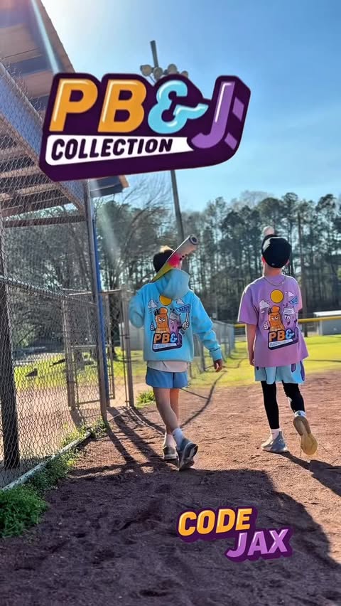 Instagram post by @twoandthetwins for Baseball Lifestyle 101. Caption reads: Use Code JAX to save @baseball_lifestyle101 PB&J....