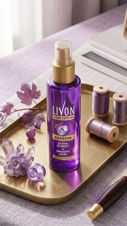 Instagram post by @_okaysana_ for Livon. Caption reads: [...] until the hair matches the vibe. Livon....
