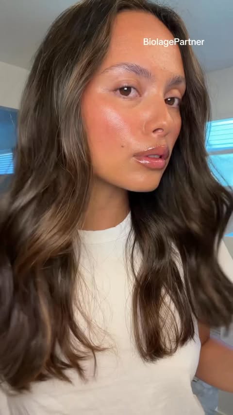 Instagram post by @laurenmailecrane for Biolage. Caption reads: [...] important as our skincare routines!!!....