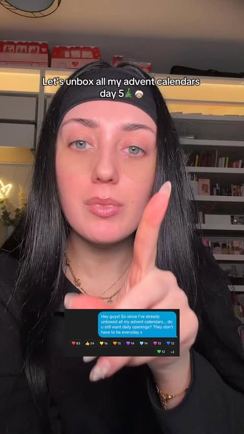 Instagram post by @chantellefen for TATTI LASHES. Caption reads: ADVENT CALENDAR UNBOXING TIME 5th DECEMBER🎄✨👀....