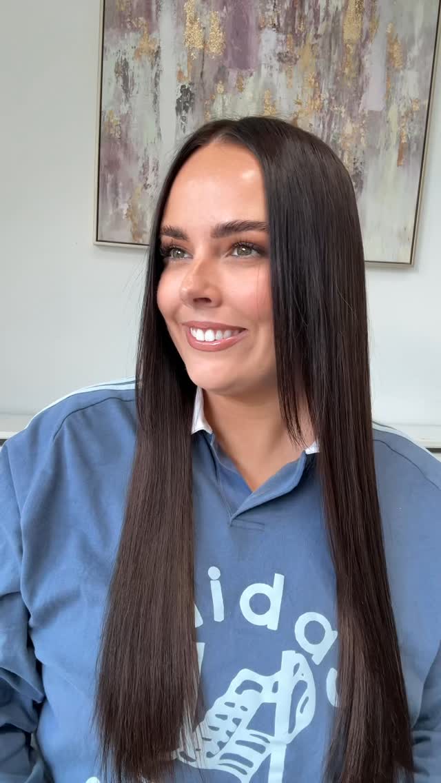 Instagram post by @chelseatylermcgrane for ghd hair. Caption reads: #Gifted | Straight hair without a straightener or....