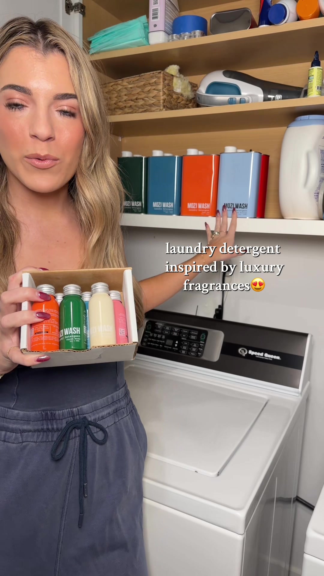 TikTok post by @torijflow for Mozi Wash. Caption reads: [...] so glad I made the switch! @Mo@Mozi....