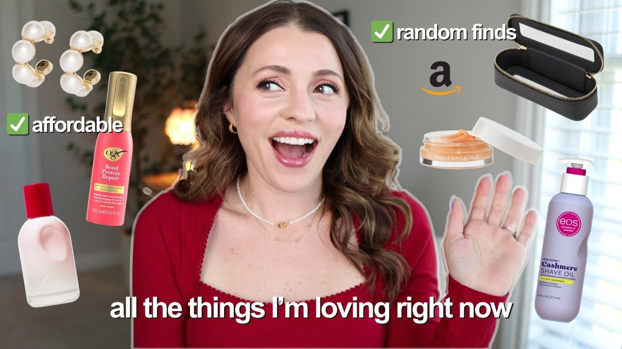 YouTube post by @itsjessicabraun for Thrive Market. Caption reads: My Current Faves!! Drugstore makeup, Amazon finds,....