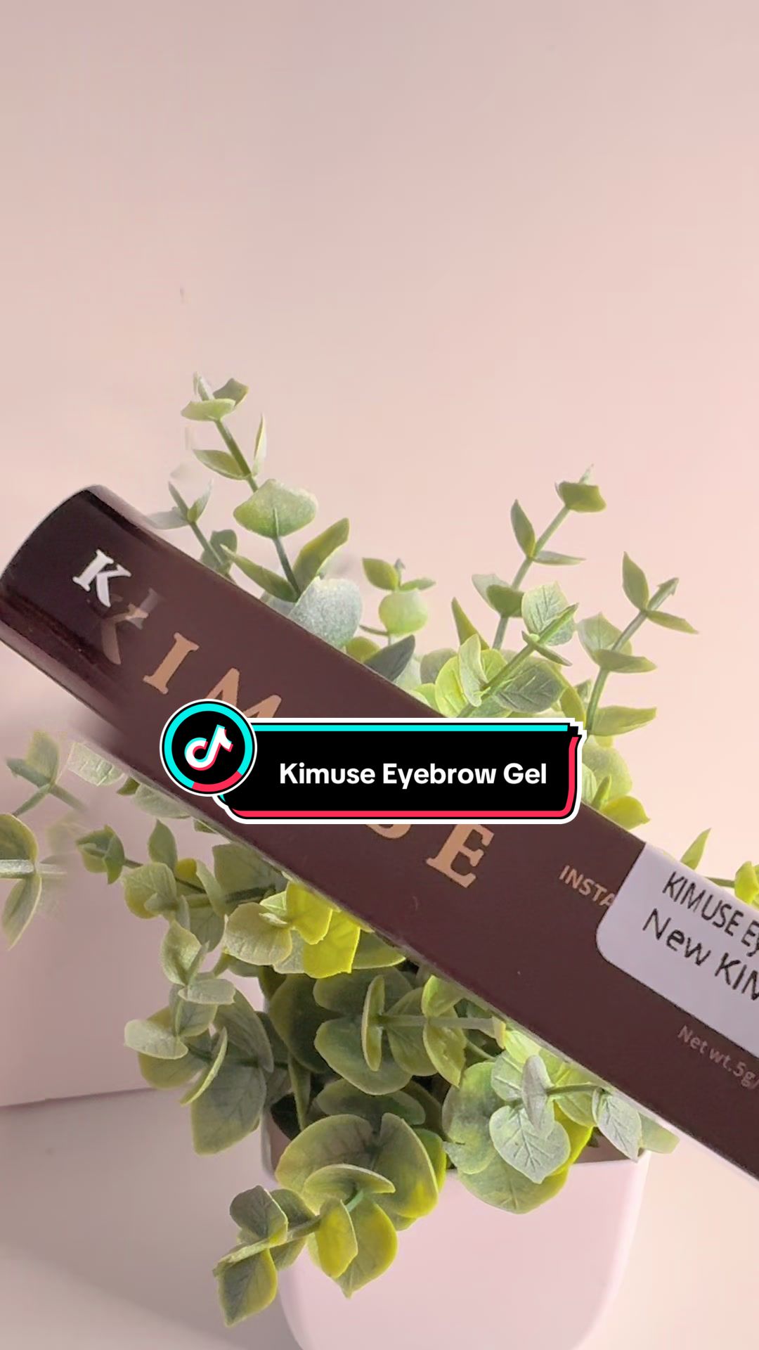 TikTok post by @redwinnie51 for Kimuse. Caption reads: @kimusecosmeticsuk Eyebrow Gel Black/brown [...].