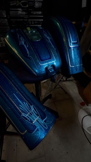 Instagram post by @imortalines for Tropical Glitz. Caption reads: A months work is finally done. 
Thank u Jesse for....