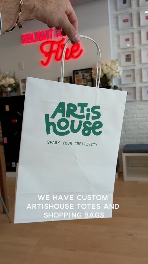 Instagram post by @artishousenyc for VistaPrint. Caption reads: [...] feel just as special. We worked with....