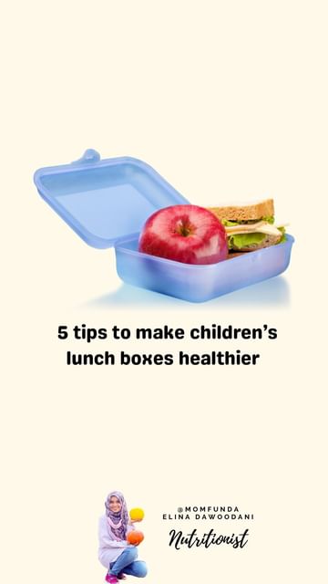 Instagram post by @momfunda for Crescent Foods. Caption reads: ✨5 QUICK TIPS TO MAKE CHILDREN’S LUNCH BOXES....