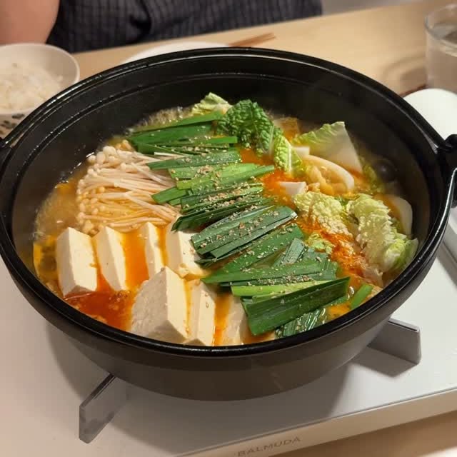 Instagram post by @cabagges.world for BALMUDA. Caption reads: does anyone else still need hot soups in the....