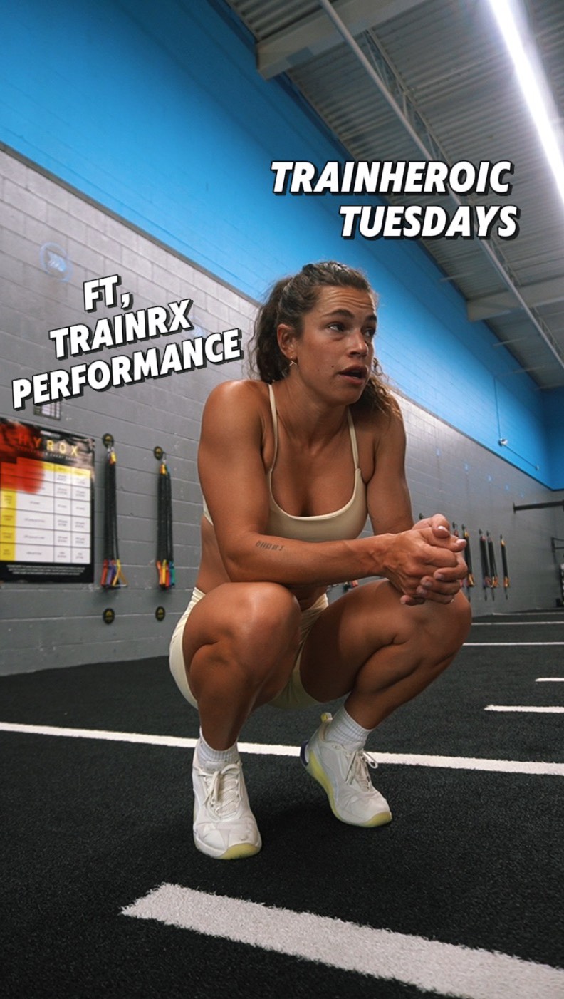 Instagram post by @mowdegrasse for Muscle Nation. Caption reads: Welcome to TrainHeroic Tuesdays 🏋️‍♀️

Each week,....