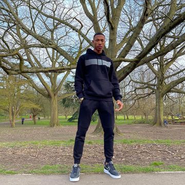 Instagram post by @ebbyybrown for NICCE. Caption reads: Walk in da park🚶🏾‍♂️ @jdnowofficial  @nicce....