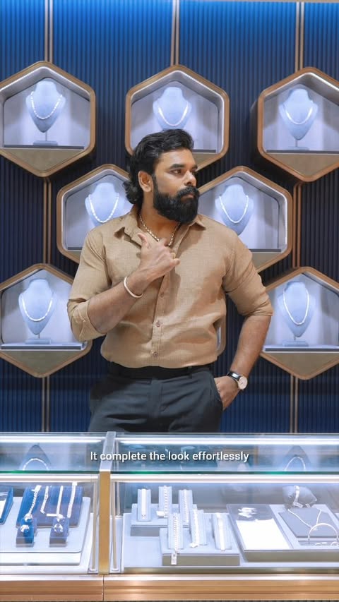 Instagram post by @vekkey for Malabar Gold and Diamonds. Caption reads: [...] endures beyond trends. With....