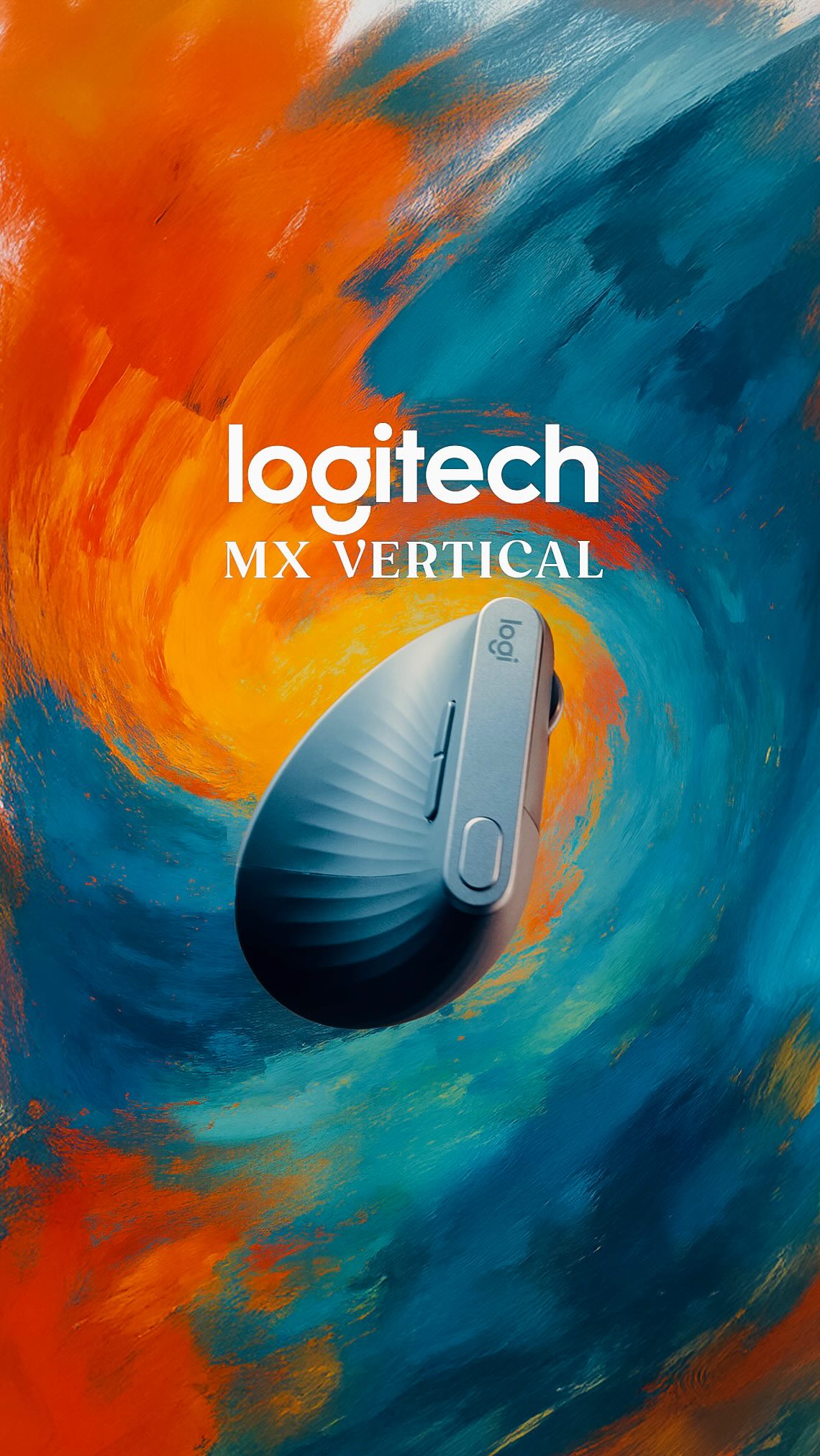 Instagram post by @heykumaar for Logitech. Caption reads: Introducing Logitech MX Vertical 🙌 (Comment....