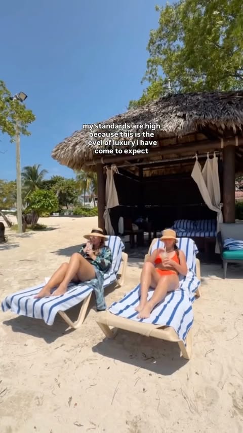 Instagram post by @verbalgoldblog for Sandals Resorts. Caption reads: [...] the bar… just know it started at....