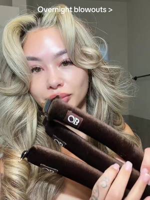 TikTok post by @jennifiyaa for Overnight Blowout. Caption reads: 1000% worth the purchase 💋 @Overnight Blowout....