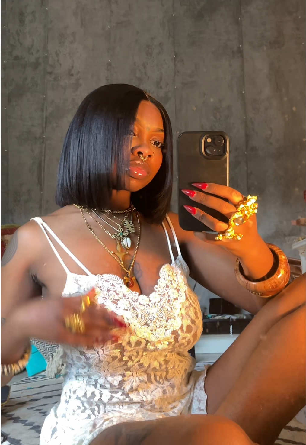 TikTok post by @c6n5v for Reshine Hair. Caption reads: [...] like my natural hair don’t it?🥲 @Reshine....