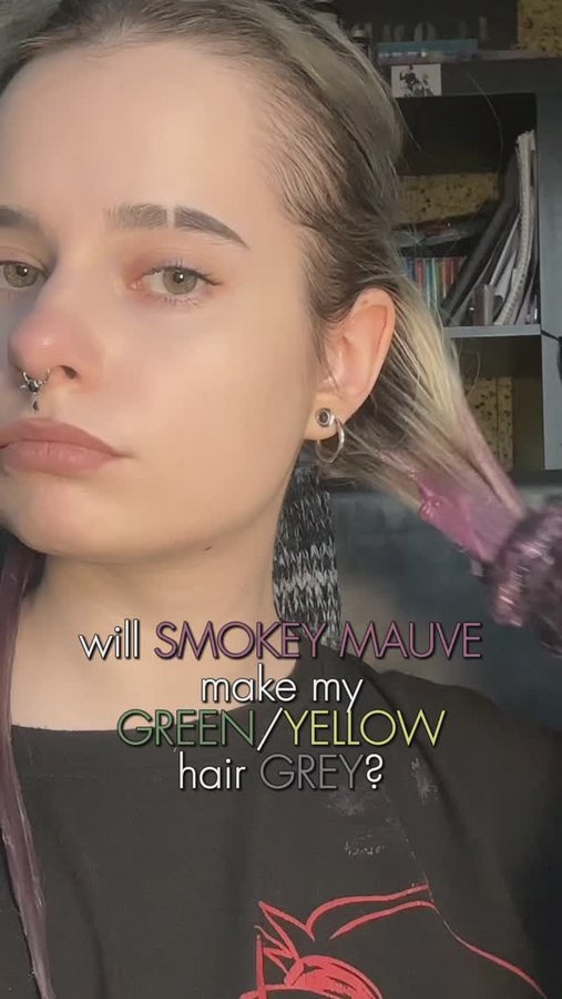 Instagram post by @vilte_kuz for Lunar Tides Hair. Caption reads: color theory at work (code viltekuz at....