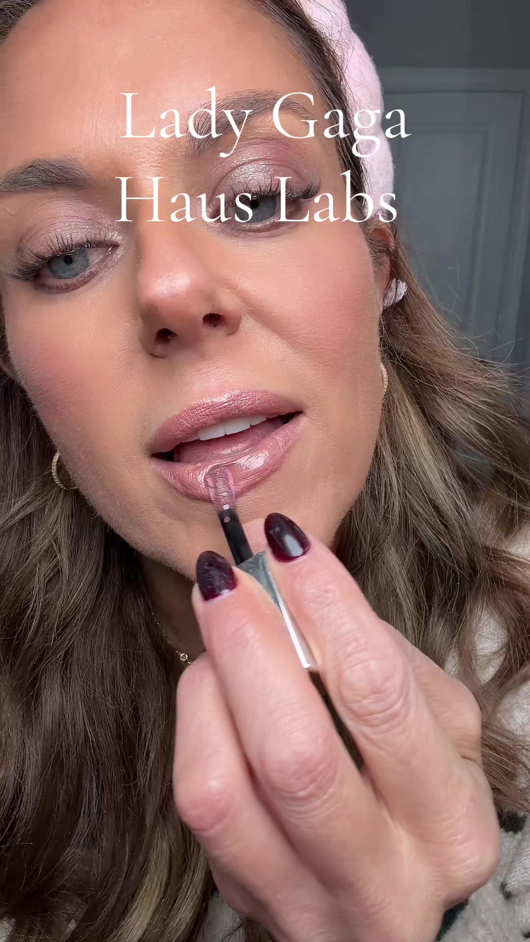 TikTok post by @mk_loveslife3 for Haus Labs. Caption reads: @Haus Labs #ViralBeauty #LadyGaga [...].
