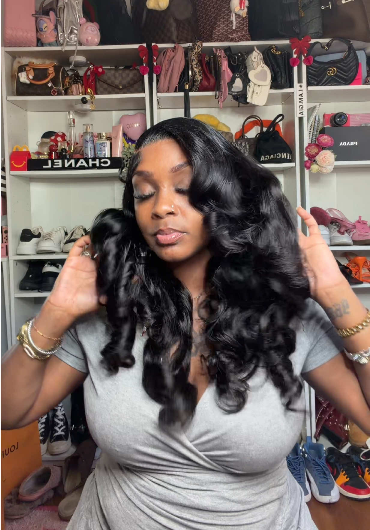 TikTok post by an influencer for Subella Hair. Caption reads: [...] #blackgirlmagic @Subella Hair.