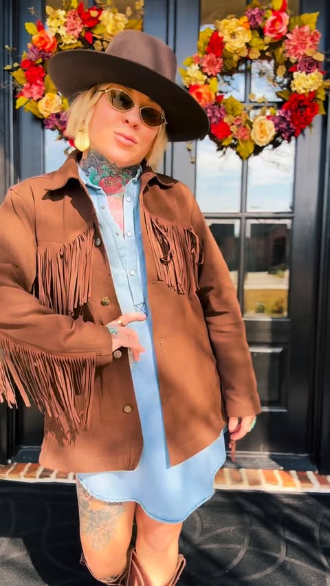 Instagram post by @brandyblooms for Three Bird Nest. Caption reads: Jacket is the Jackson Hole from @threebirdnest Use....