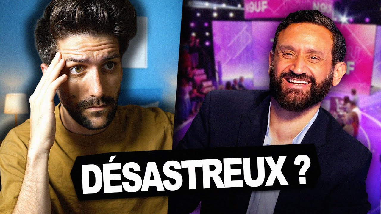 YouTube post by @sirgisby for Emma. Caption reads: TPMP 2.0: Cyril Hanouna Makes a DISASTROUS Return?.