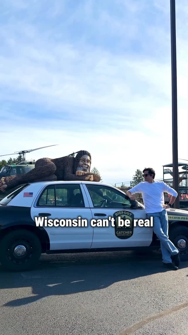 Instagram post by @khailanonymous for Travel Wisconsin. Caption reads: Wisconsin is wild dude. Check out these weird and....