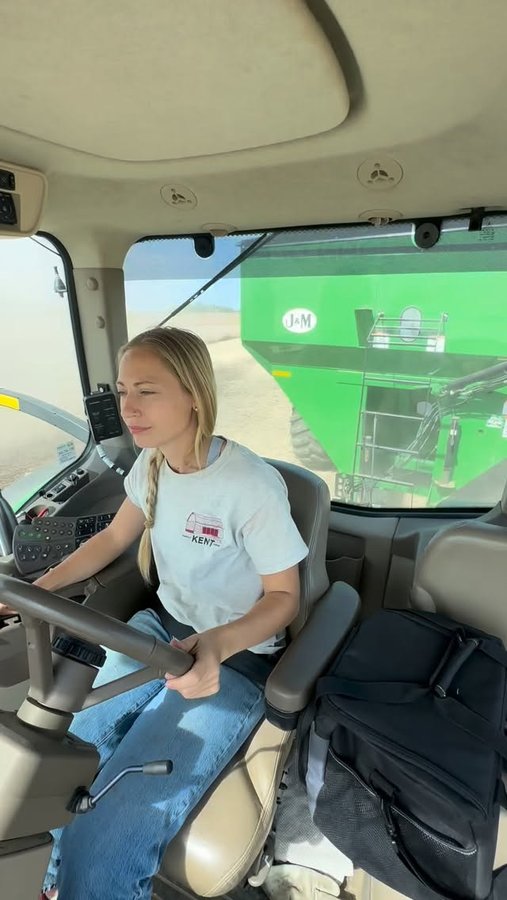 Instagram post by @farmwithzoe for John Deere. Caption reads: I am really happy with how user-friendly my tools....