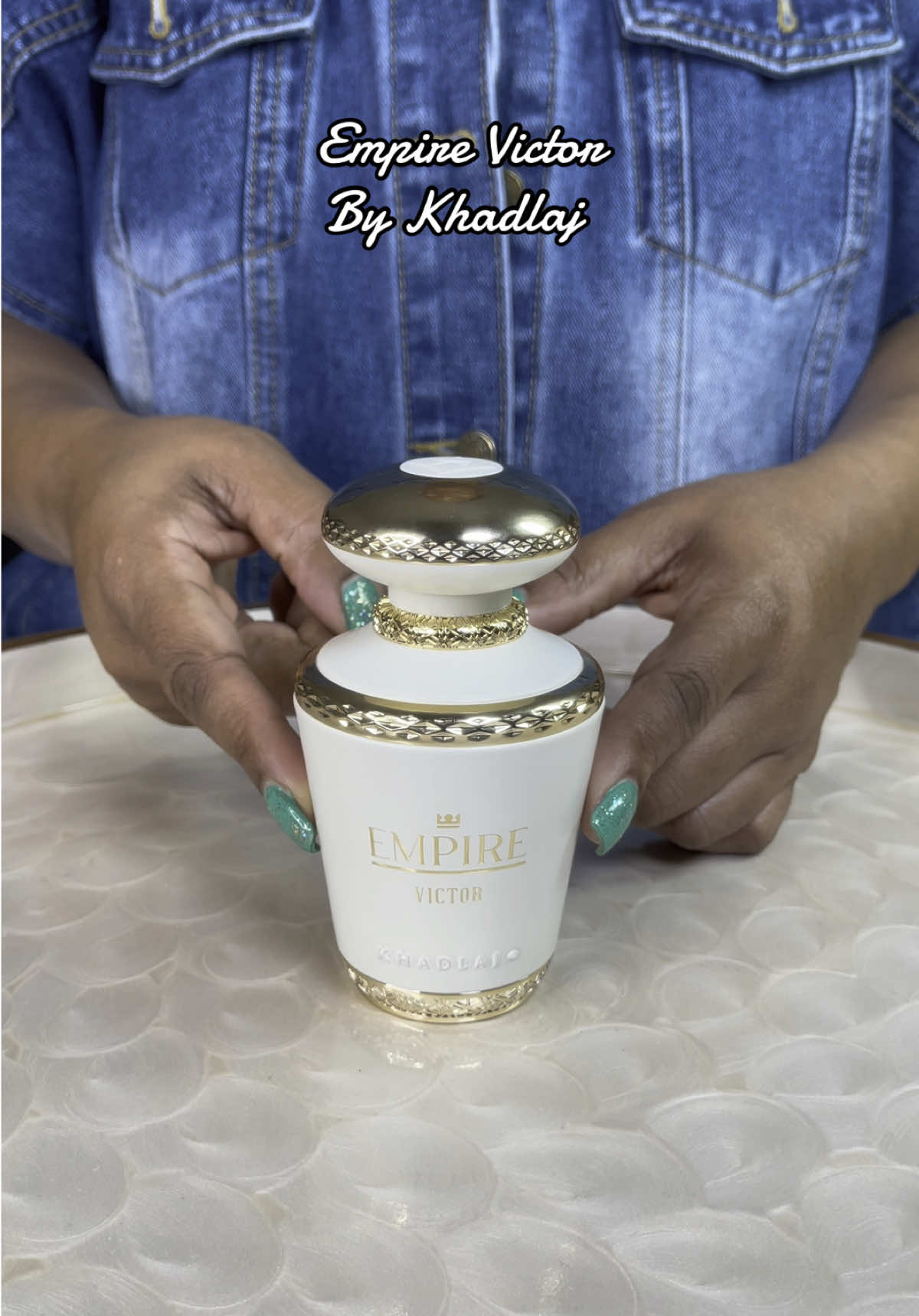 TikTok post by @tiffanysolotraveldiary for Beauty House. Caption reads: Khadlaj Empire Victor is a sweet creamy lemon....