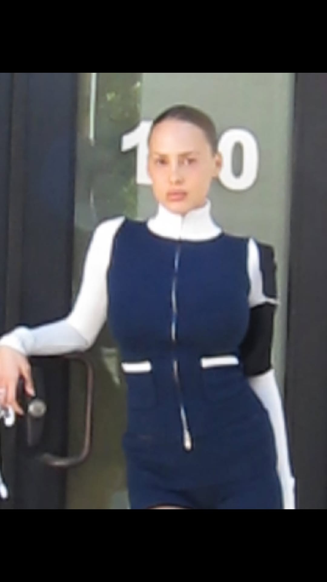 Instagram post by @tessrosebaldwin for Frankies Bikinis. Caption reads: uniform  @frankiesbikinis 🎀.