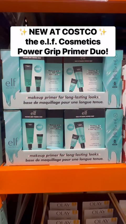 Instagram post by @costcofindsca for e.l.f. Cosmetics and Skincare. Caption reads: NEW at Costco! ✨ The e.l.f. Cosmetics Power Grip....