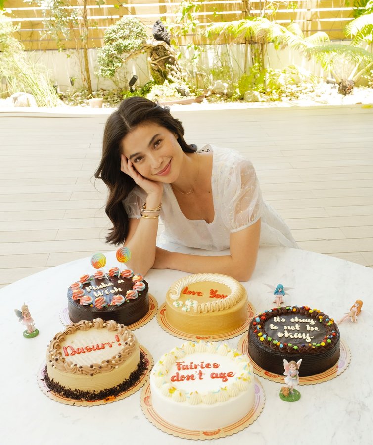 Instagram post by @annecurtissmith for Red Ribbon Bakeshop. Caption reads: Fairies don’t age 🧚 I had so much fun playing....