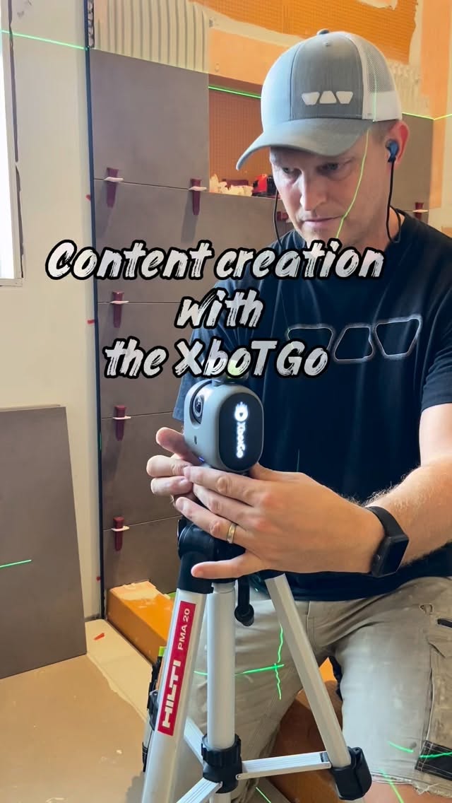 Instagram post by @dj.tiling for XbotGo. Caption reads: Great way to film content. The @xbot_go will....