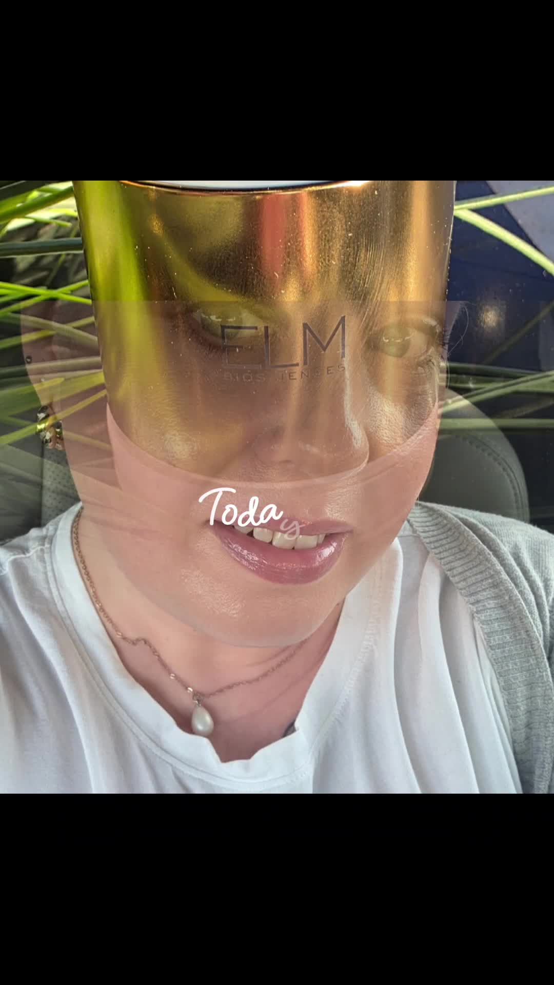 TikTok post by @andreahanzel5 for Elm Biosciences. Caption reads: [...] and plump skin. This beauty is by....
