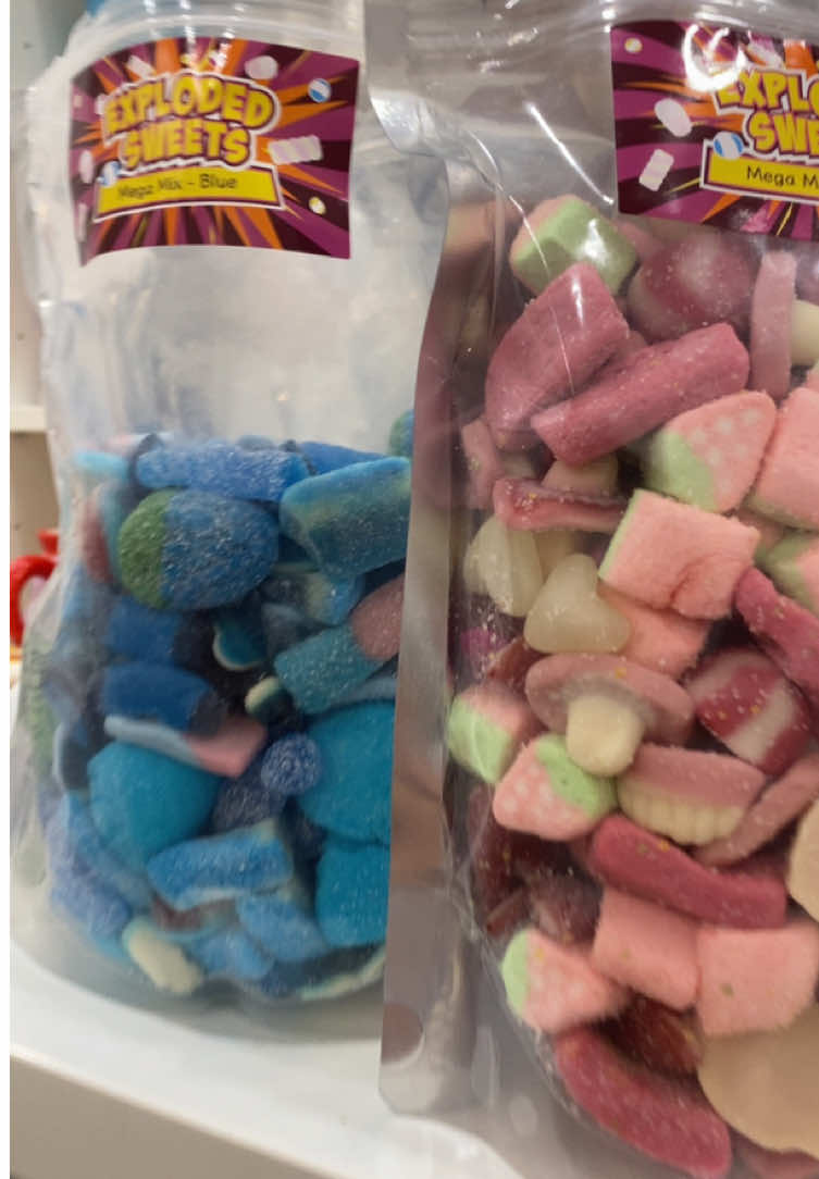 TikTok post by @itz.onlysophia for Exploded Sweets. Caption reads: guys i ment 800g not 1kg 😔thank you @Exploded....