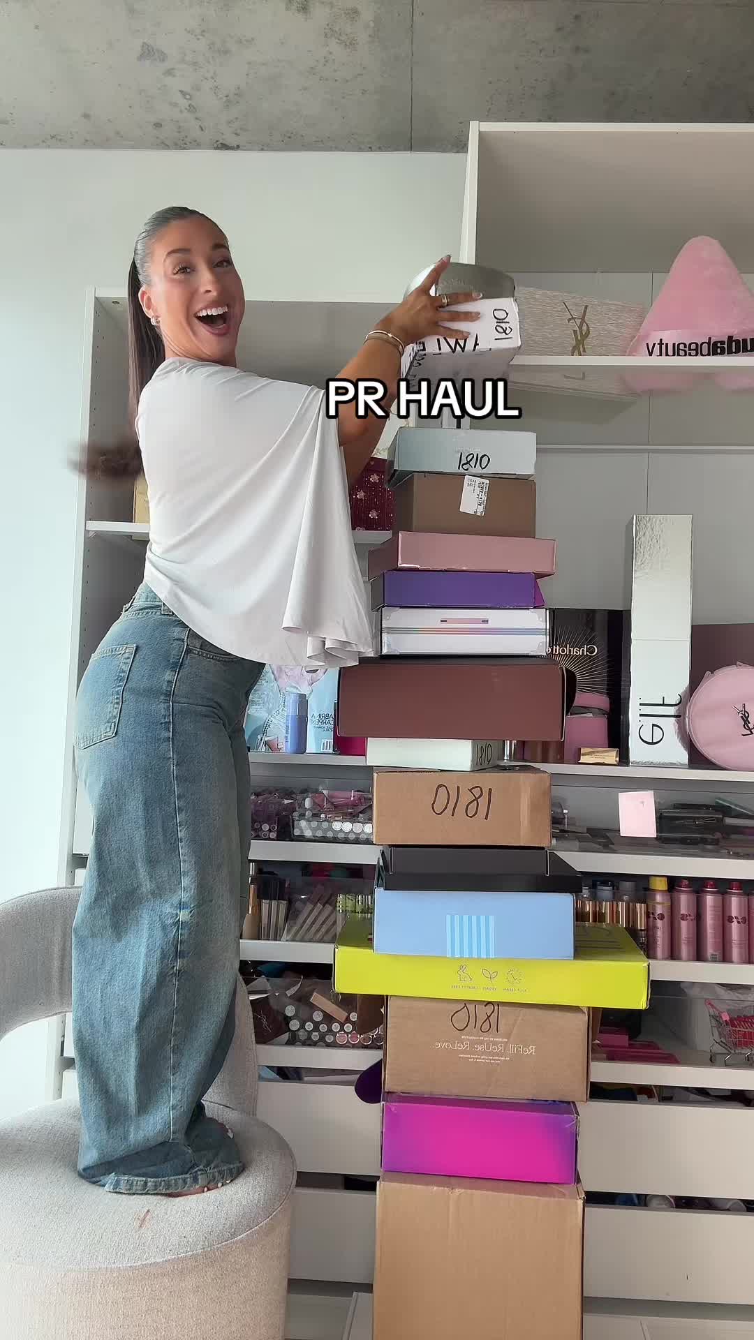 TikTok post by @allierosss for Emi Jay. Caption reads: [...] @Naked Sundays @Viktor&Rolf Fragrances @Emi....