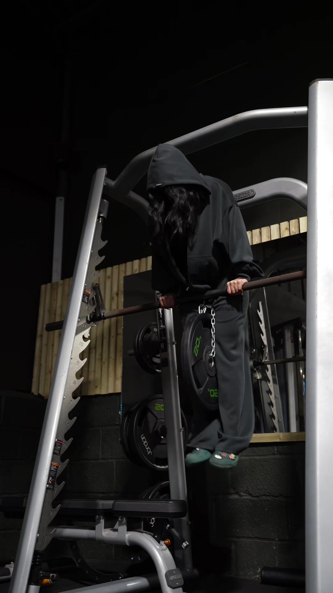 TikTok post by @raahavyy for YoungLA. Caption reads: first time trying these weighted😮‍💨 @YOUNGLA....