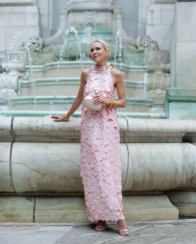 Instagram post by @lombardandfifth for Julie Vos. Caption reads: [...] 🪩✨ #AreWeThereYet  #Holiday2024 @julievos....