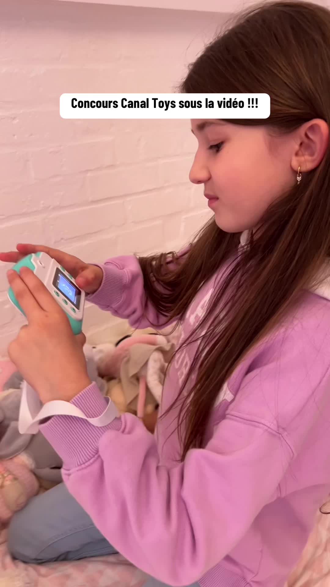 TikTok post by @babychoufamily.fr for CANAL TOYS. Caption reads: Vous connaissez certainement déjà le Photo Creator....