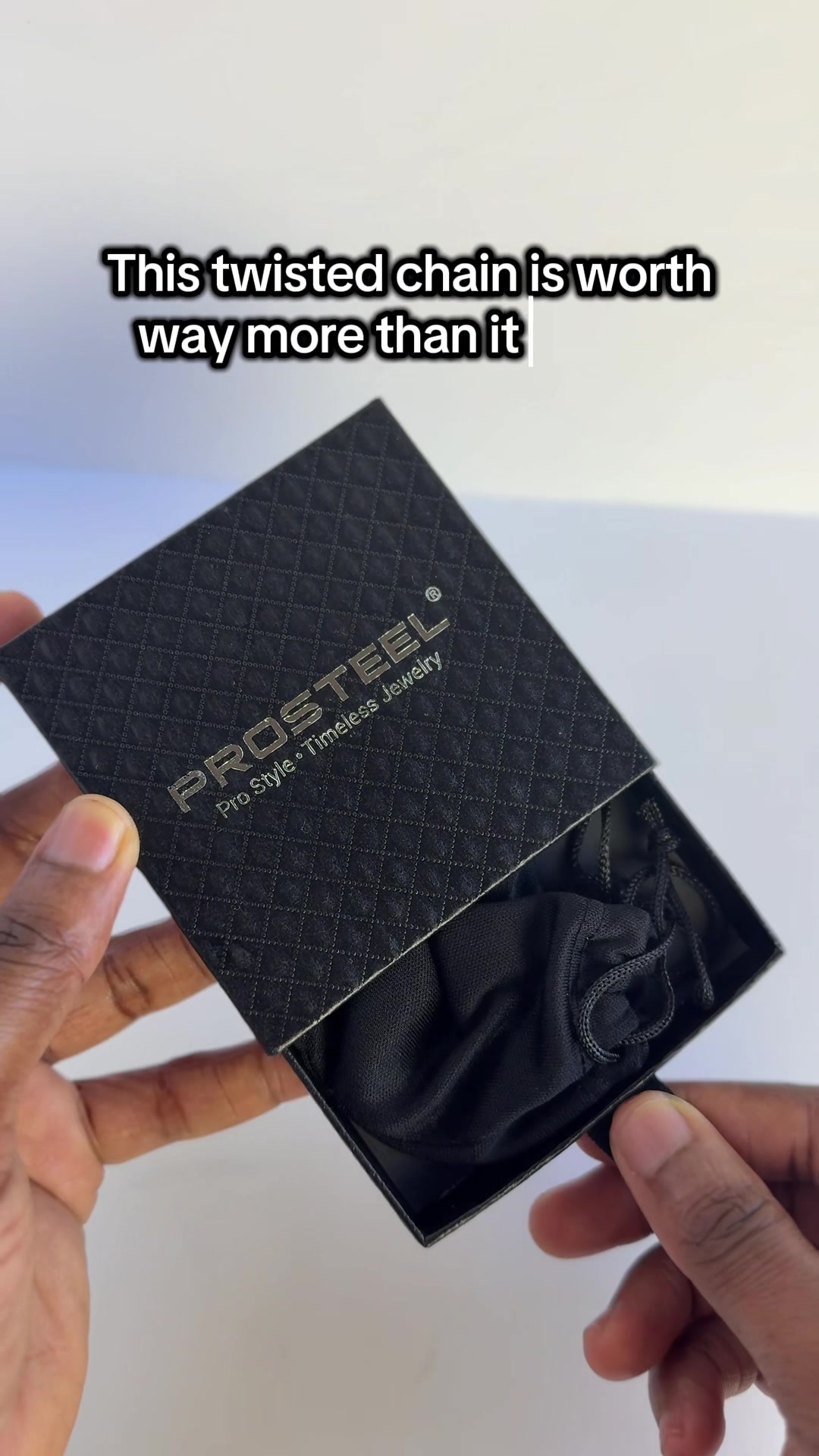 TikTok post by @fitzwithzari for PROSTEEL. Caption reads: @PROSTEEL send me this in every size available....