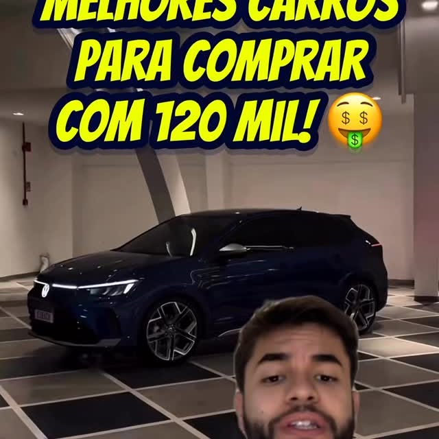 Instagram post by @autoamigos.oficial for Mercado Livre. Caption reads: Carros que eu compraria na faixa de R$ 120.000!....