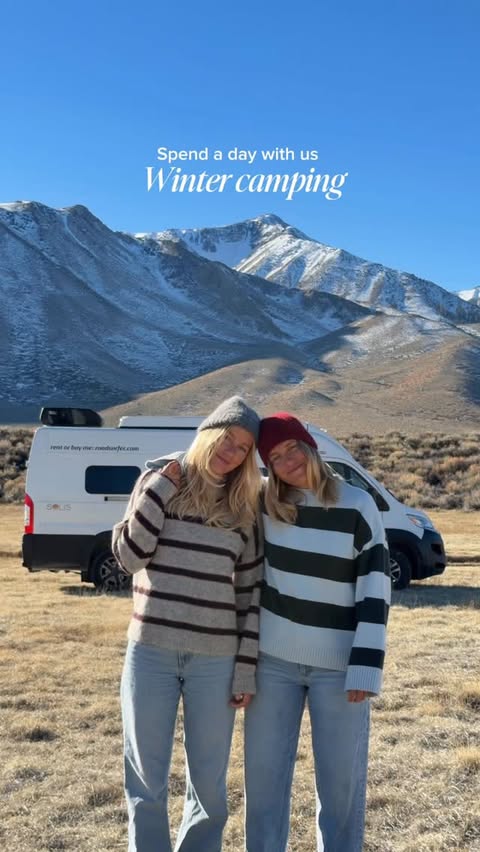 Instagram post by @julescecilia for roadsurfer. Caption reads: [...] had the best trip to Mammoth with our....