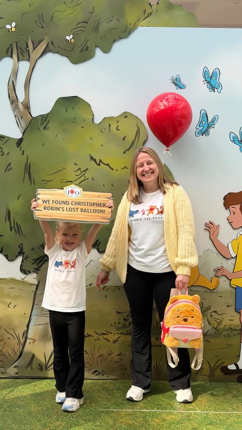 Instagram post by @disneywiththecraigs for Westfield London. Caption reads: [...] us to the Winnie the Pooh pop up at....