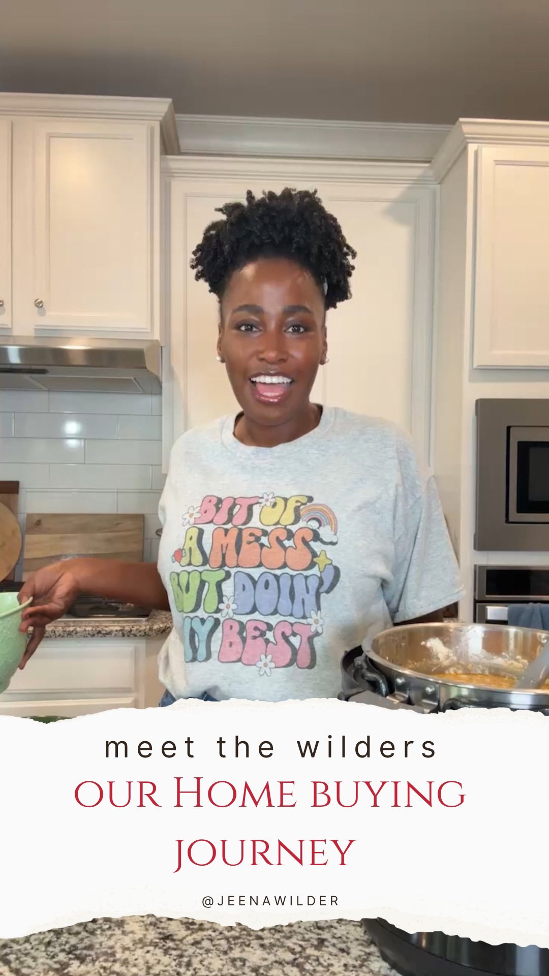 Instagram post by @jeenawilder for Rocket Mortgage. Caption reads: #ad Partnered with Rocket
Finding the right....