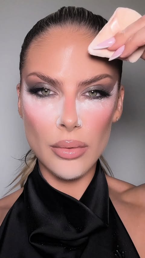 Instagram post by @monika_mua for Catrice Cosmetics. Caption reads: The only clean girl makeup look I want to see in....