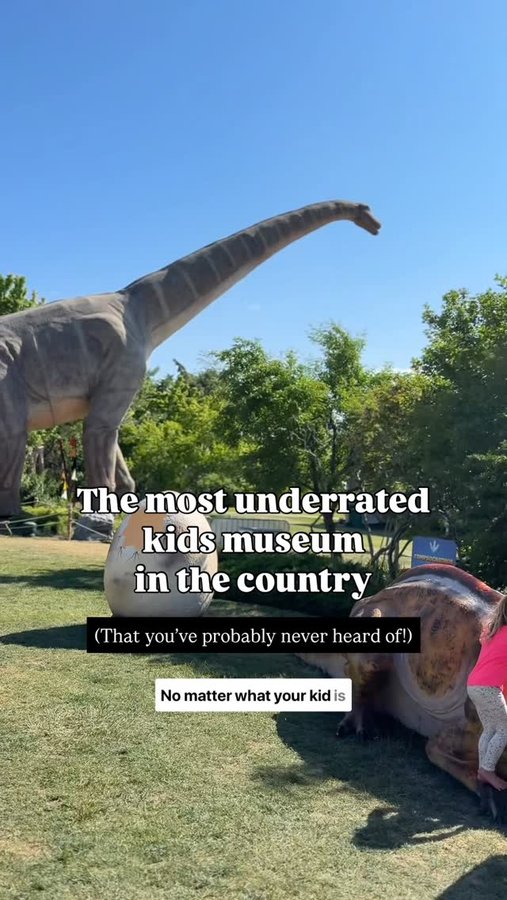 Instagram post by @kierstenbrooketravels for Visit Utah. Caption reads: No matter what your kid is into: dinosaurs,....