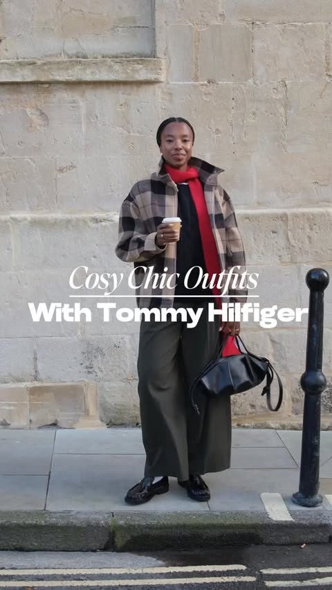 Instagram post by @taffymsipa for Who What Wear. Caption reads: [...] knitwear styled with @tommyhilfiger x....