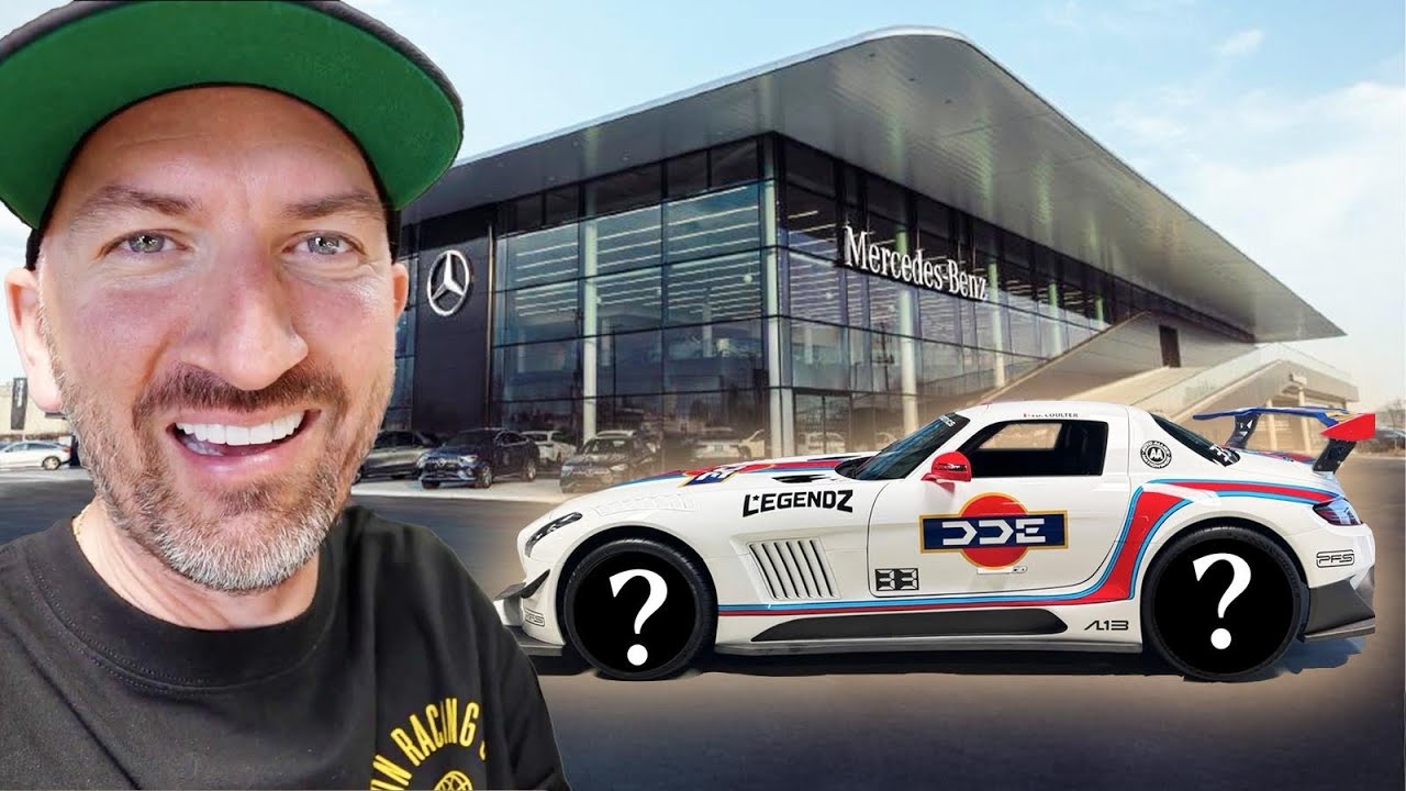 YouTube post by @DailyDrivenExotics for ROKFORM. Caption reads: REVEALING MY SLS GT3 WHEEL CHOICE YOU WERE NOT....
