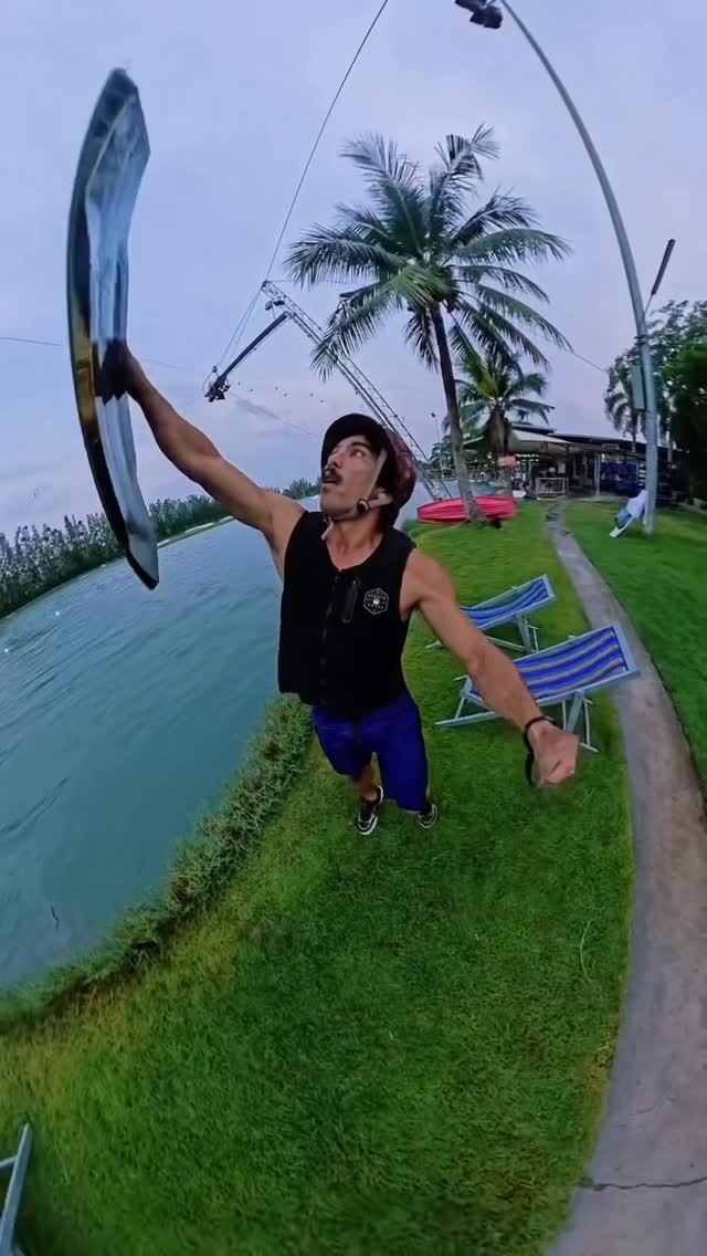 Instagram post by @danielgranttt for GoPro. Caption reads: @gopro MAX2 😳🤯 Every Carve and Spray now....