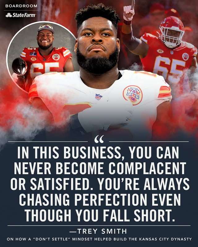 Instagram post by @boardroom for State Farm. Caption reads: [...] Smith didn’t settle.⁠ ⁠ Presented by....