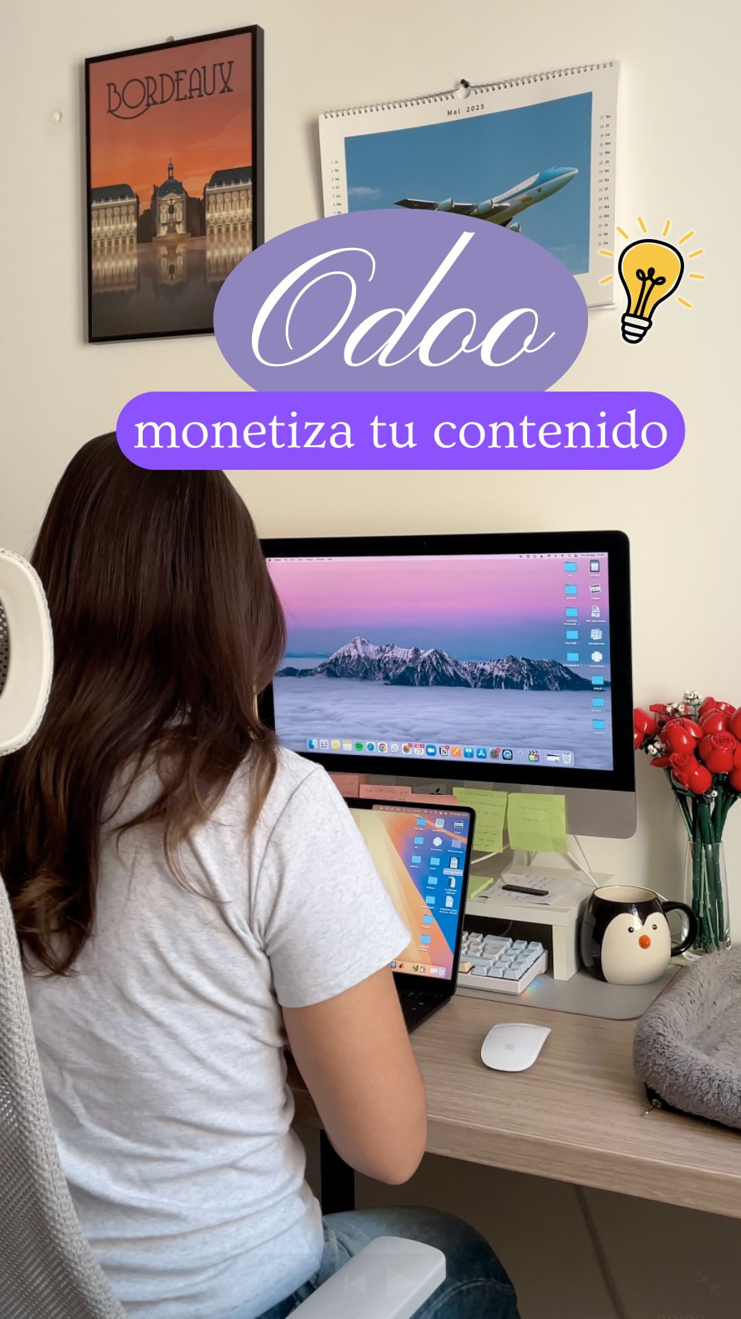 Instagram post by @isadoraavera for Odoo. Caption reads: 🎓 ¿Tienes conocimiento que aún no estás....